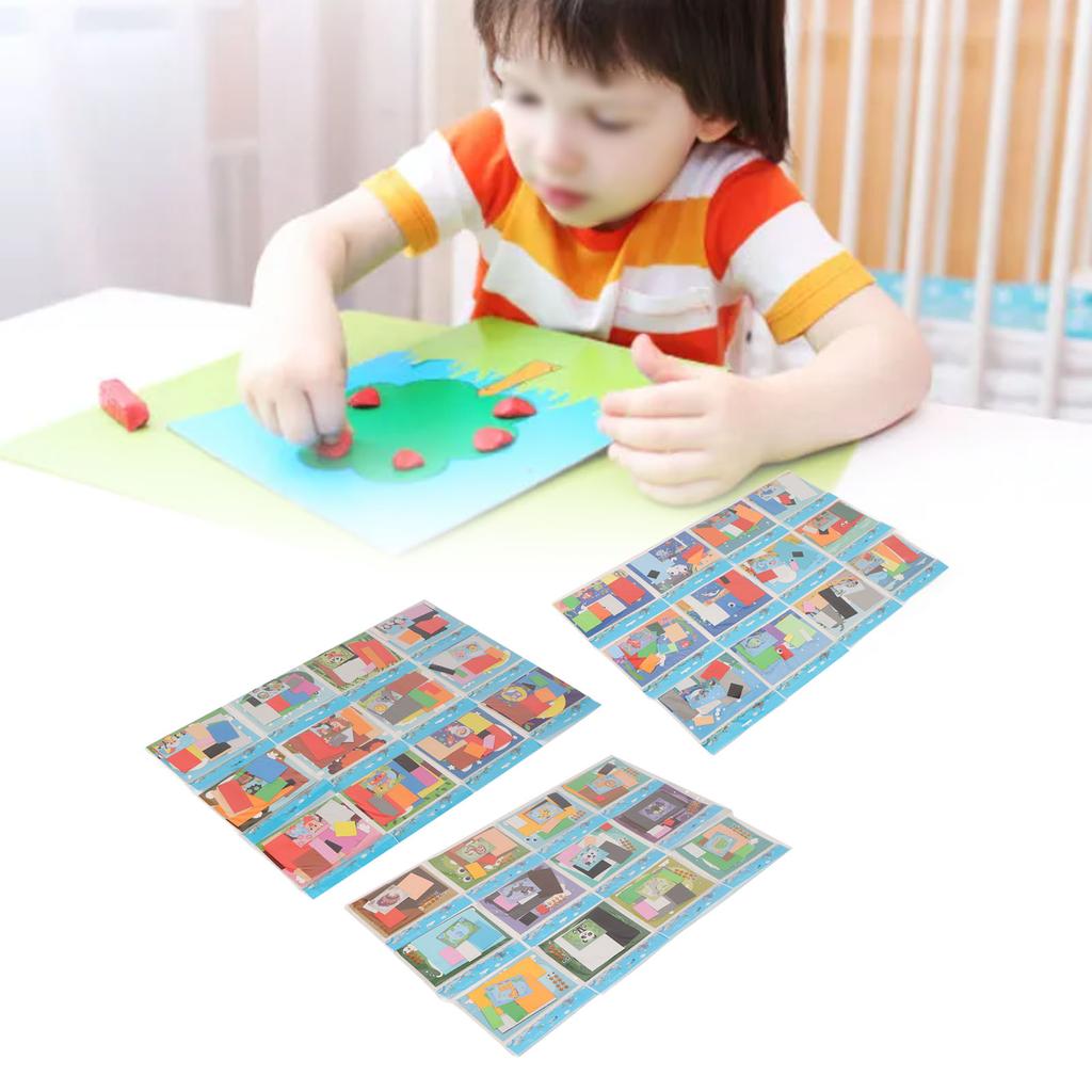 12pcs 3D EVA Foam Sticker  Cartoon Animal Foam Stickers Educational Interactive Kids Puzzle Stick