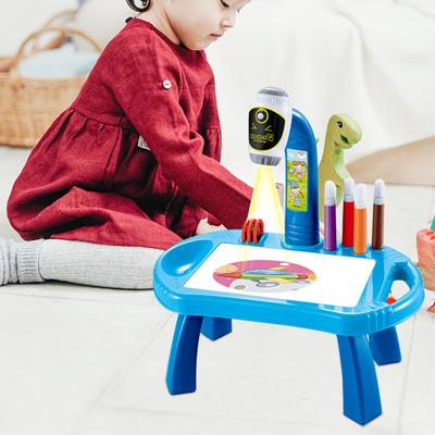 Mesa de aprendizagem para crianças, traçar e desenhar, projetor, arte, prancheta, projeção, pintura, mesa