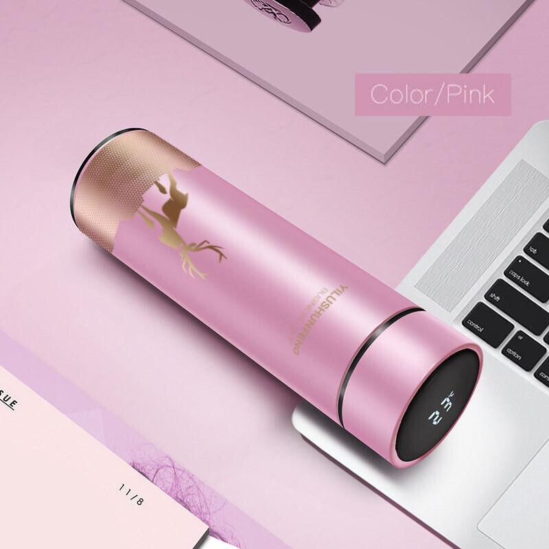 450ml nerezová termoska Vakuový hrnek Cestovní láhev na vodu Hrnek Hrnek LED