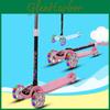 Kids Scooter For 1-3-6 Year Old Boys Girls Beginners With Wide Folding Deck Flashing Wheels Mo Lo Blue