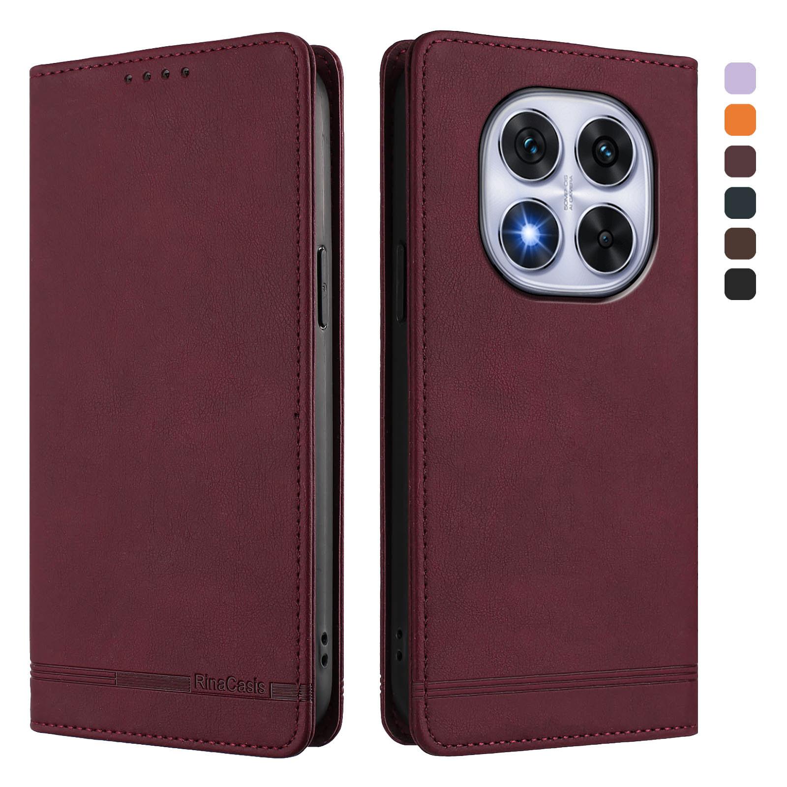 

For Xiaomi Redmi Note 14 Pro+ 5G/Xiaomi Poco X7 5G/Xiaomi Redmi Note 14 Pro 5G Case RINACASIS RC23 RFID Blocking Wallet Stand PU Leather Phone Cover