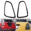 2Pcs Gloss Black Rear Car Headlight Eyelid Frame Kit Grille Trim Taillight Frame Cover For Mini Cooper S R55 R56 R57 2007-2015
