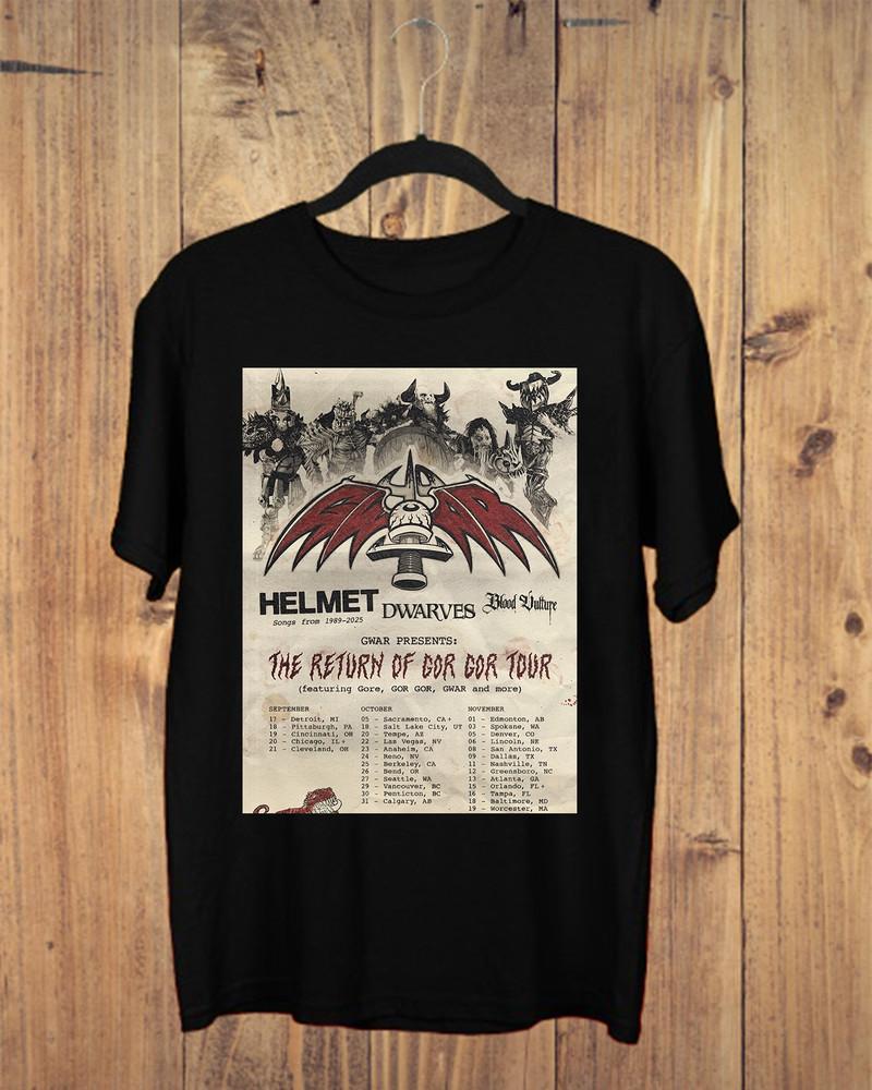 The Dwarves Band GWAR Helmet Band On Tour T Shirt Size S-5XL Unisex T-Shirt XXL