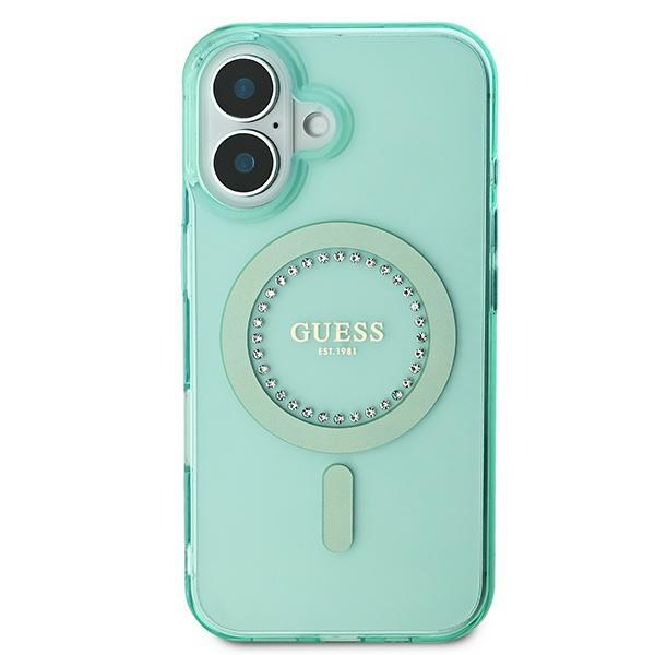 Funda para iPhone 16 Plus Guess MagSafe Hardcase Verde