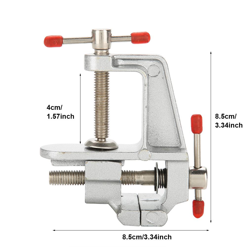 Bench Vise, Aluminum Alloy   Table Clamp Vice Small Table Clamp Jewelry Carving Tool Table Vise   Vise with   Jaw for Watch Sculpture