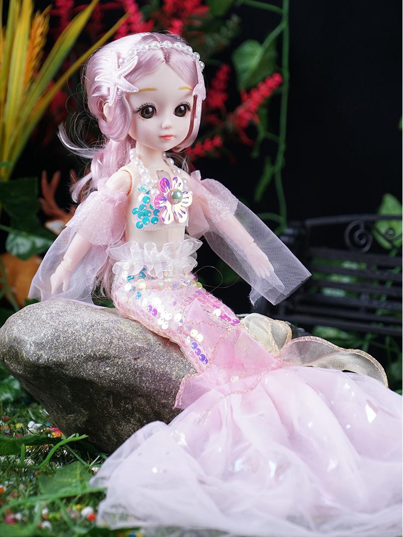 

Кукла принцесса-русалочка с музыкой - Детский ночной рынок в подарок Body with Dress 38 cm