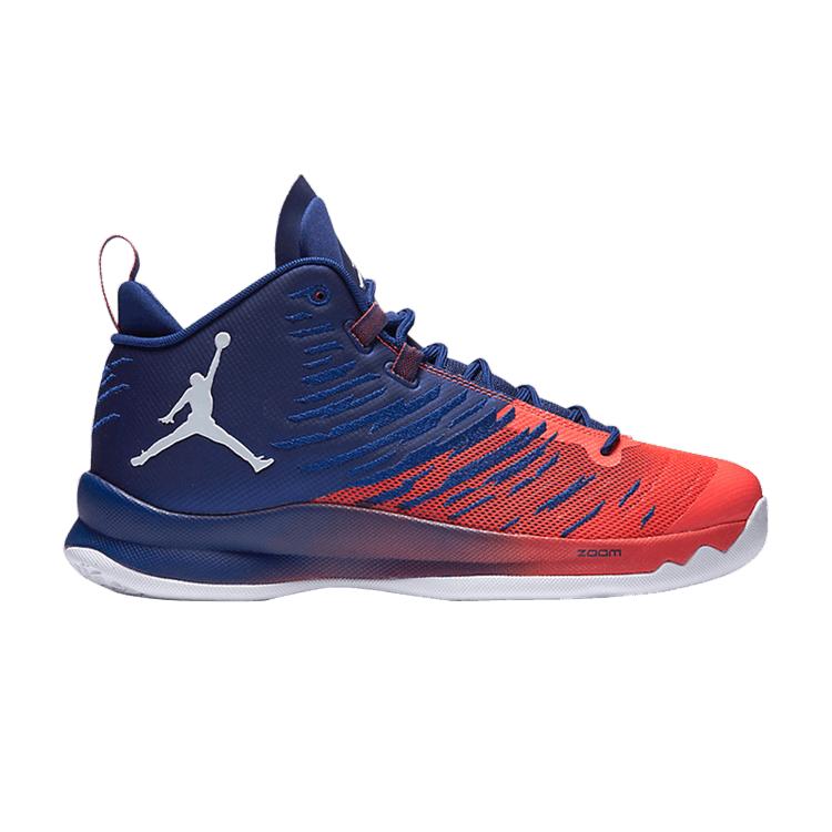 

Air Jordan Jordan Super Fly 5 Men Sneakers Orange medium-red navy-blue 844677-404