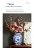 Antique Blue and White Hand-Painted Ceramic Flower Arrangement Vase