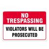No Trespassing No Entry Private Property Warning Signs Public Garage Workshop Wall Decor Vintage Metal Sign 8x12 Inch