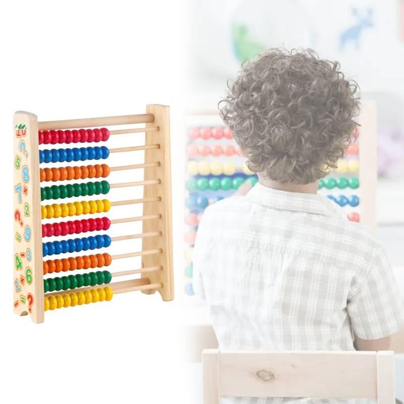 Holz Frühe Kindererziehung Abakus Zählspielzeug Mathe Lernen Entwicklung