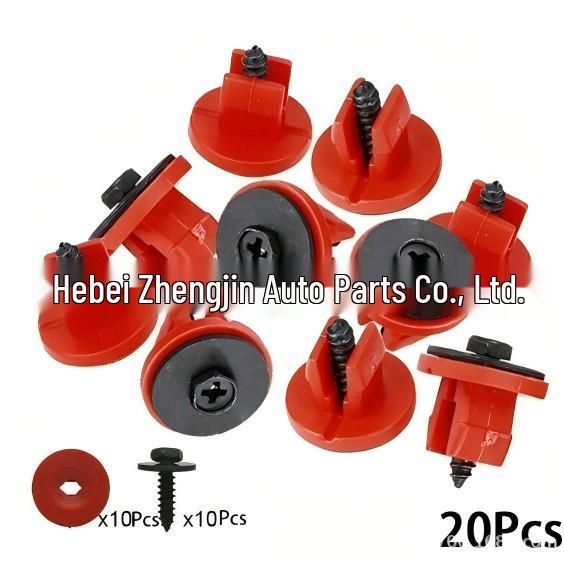 Ford Car Clips & Metal Fenders Set: 6*16M, 10 pcs each, 20 pcs/pack - Round Head Nail Holder Light.