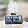 Handheld/desktop/neck mounted multi-purpose small fan LED display with 5 levels of wind power