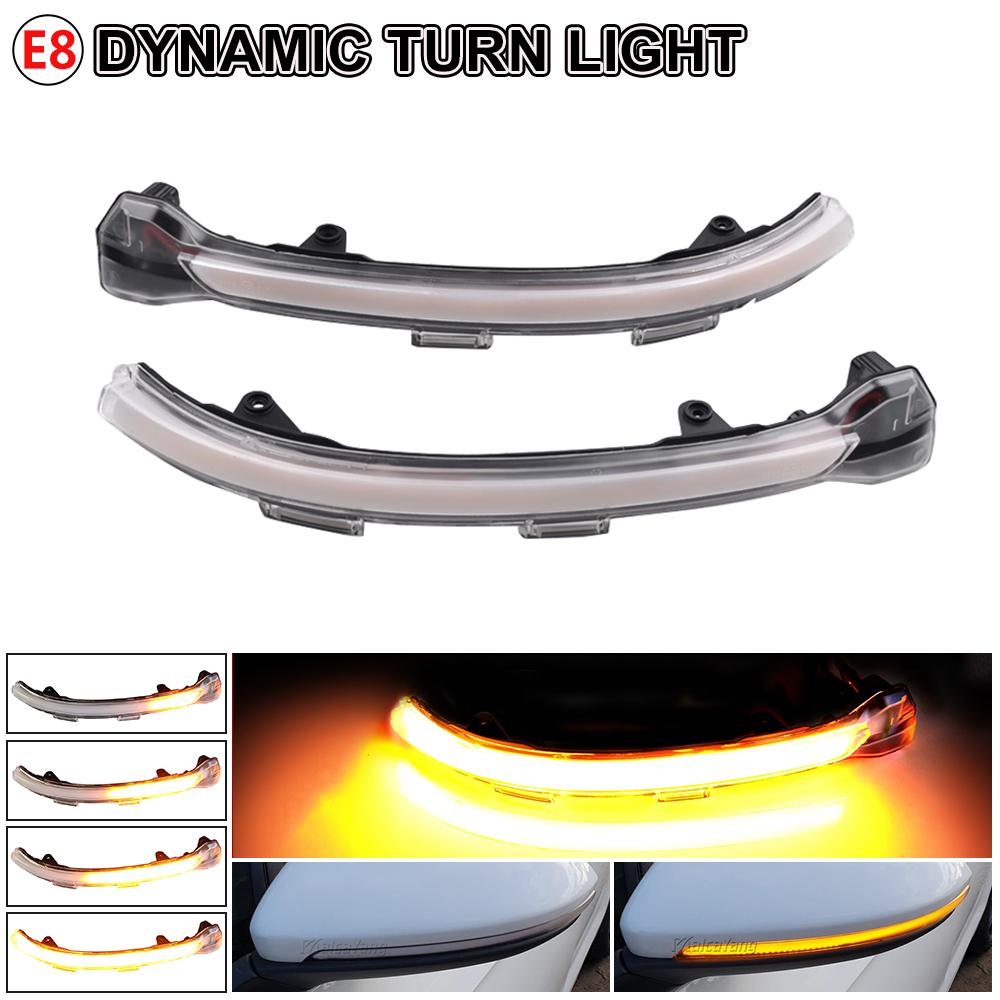 

Turn Signal Light Side Mirror Sequential Blinker For VW Volkswagen Golf 7 Jetta MK7 VII MK7 Golf 7.5 GTI R Touran LED Dynamic crystal-Yellow