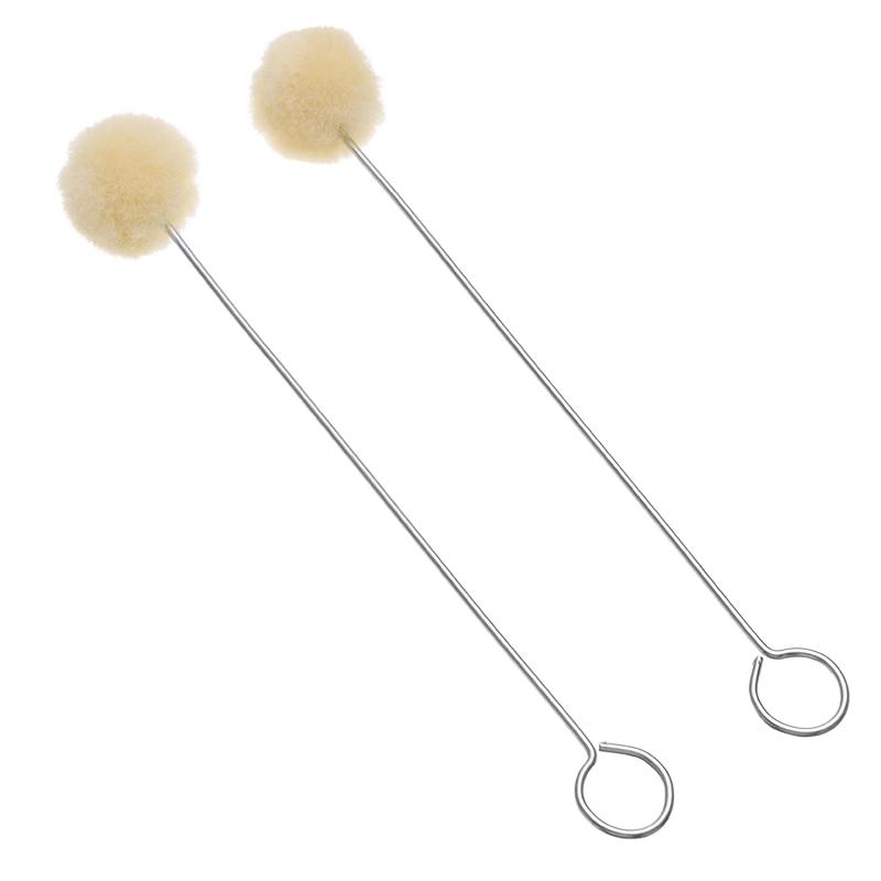 20 sztuk 12.5 cm DIY Galanterii Skórzanej Wełna Skóra Dye Dauber Wykończenie Aplikator Zestaw Narzędzi Skóra Craft Barwnik Wełna Piłka Szczotka Zestaw Narzędzia