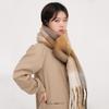 New AC plaid mohair scarf soft waxy warm scarf autumn and winter imitation cashmere shawl women