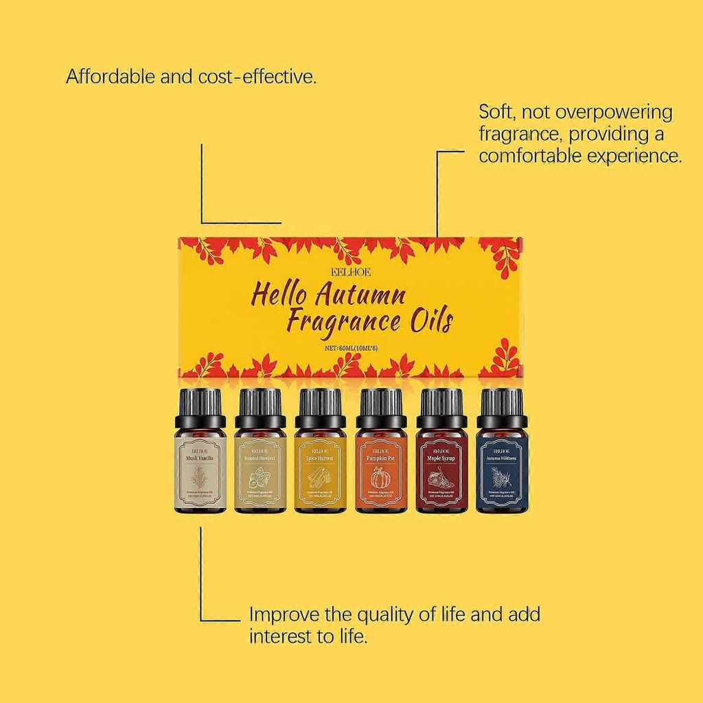 Autumn Aromatherapy Essential Oil Set Exudes A Warm Fragrance Creating A Cozy Atmosphere At Home With Plant Aromatherapy