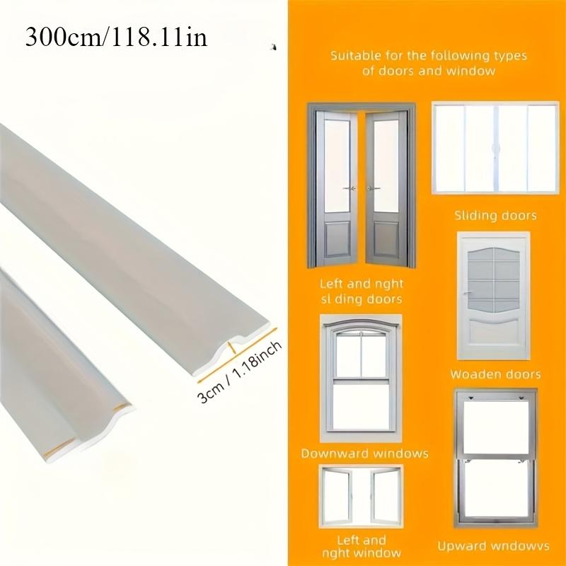 Self-Adhesive Weather Stripping for Windows & Doors - Windproof, Dustproof, Rain Barrier & Noise Reduction Sealant Tape
