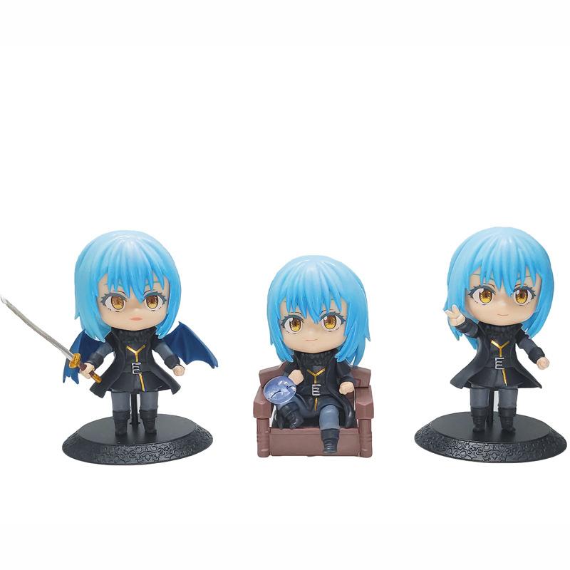 

3Pcs/1Set Animation Figure Milim Nava That Time I Got Reincarnated As a Slime POLYVINYL CHLORIDE Adorable Action Figure Miniature Kid Playthings No box