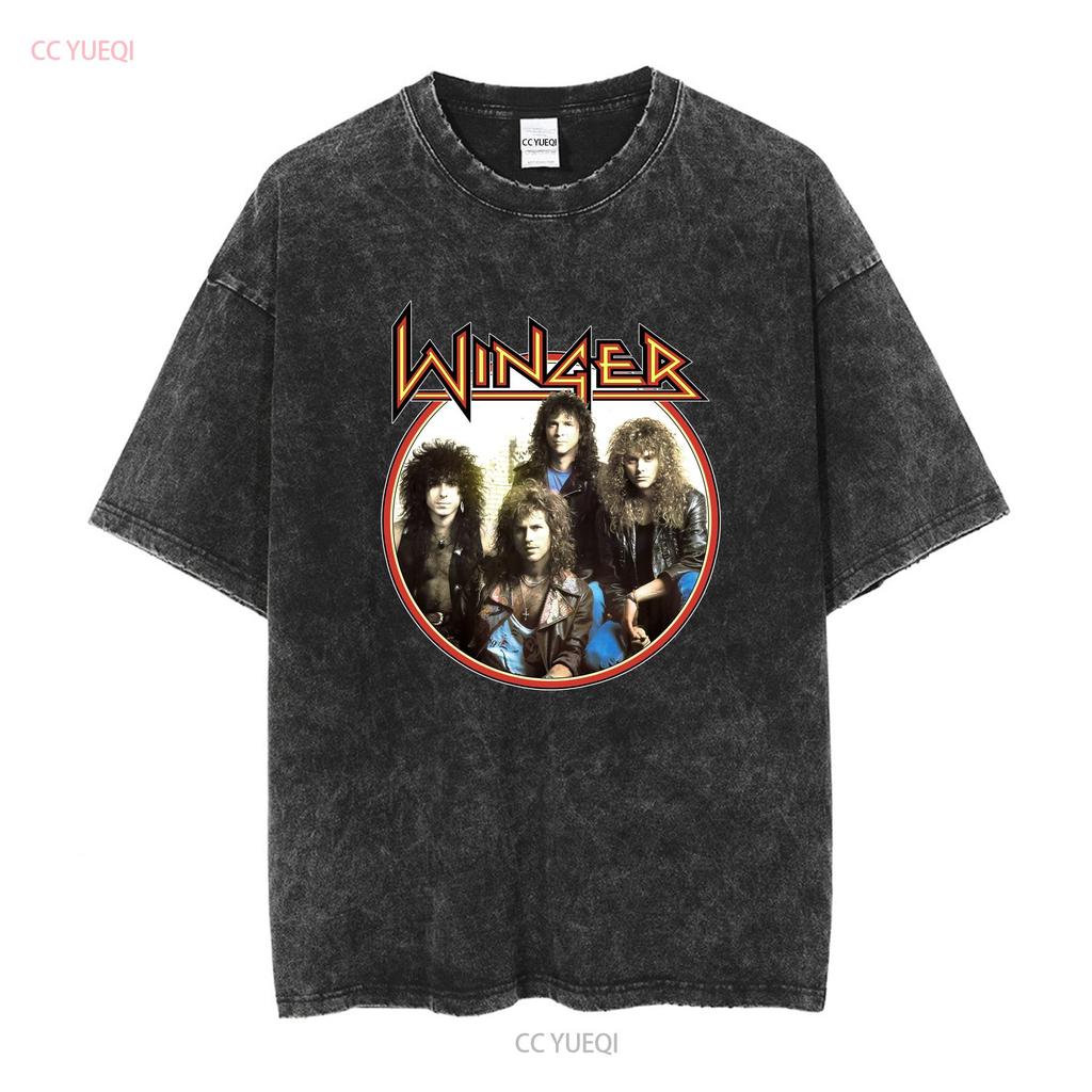 Winger Band CONCERT Rock Music T Shirt Cotton All Size AL173 vintage Washed fashion Breathable Soft Stretched Slightly