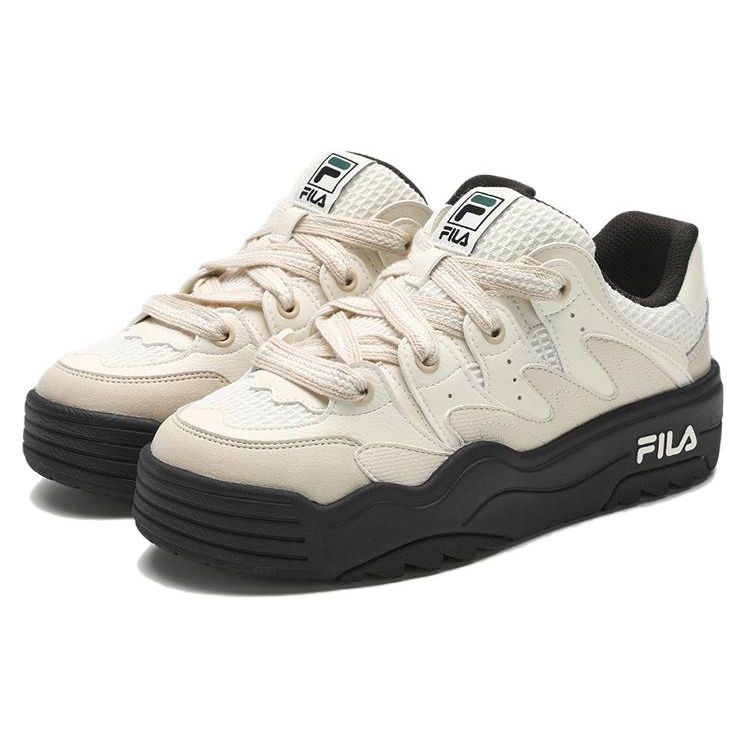 Fila Rosetta Красочная Ткань Синтетическая Кожа Удобные Универсальные Низкие Повседневные Кроссовки Женские кроссовки Черный Белый F12W411204FGA