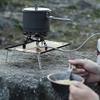 Portable Compacts Backpacking Cookware Windproof Outdoor Cooking Pot with Folding Handle For Outdoor Cooking Efficiency