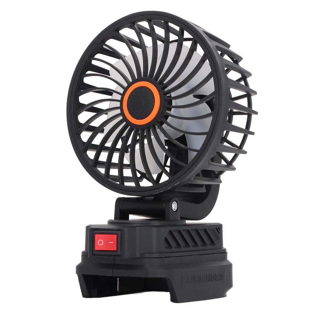 4 Zoll Tragbarer Batteriebetriebener Ventilator 360 Grad Oszillierend Wiederaufladbar Outdoor Camping Ventilator für BL1840 18V Akkus