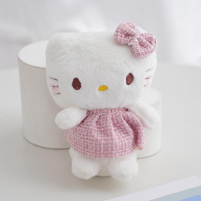 Three Meow Series Kt Cat Plush Pendant Backpack Accessory Stuffed Toy Keychain Cross-border Doll розовый