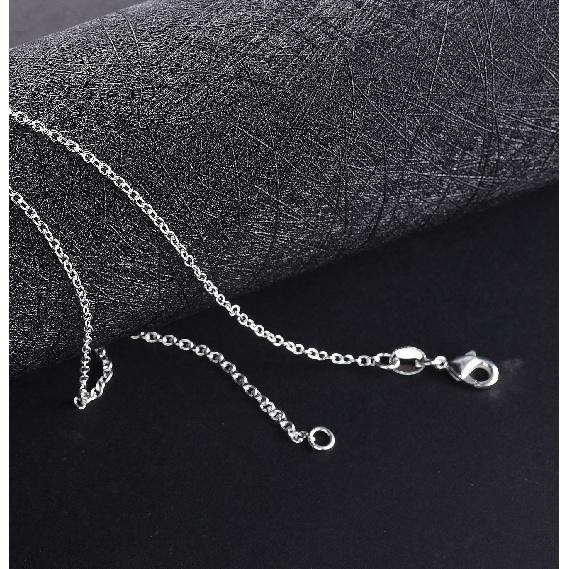Wholesale 925 Sterling Silver 5pcs/Lot 18'' 45cm Fine Chain O-Chain Necklaces For Women Fashion Jewelry Silver Necklace