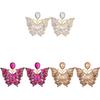 Animal Zodiac Water Drop Butterfly Earrings For Women In Summer