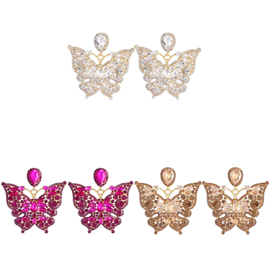 Animal Zodiac Water Drop Butterfly Earrings For Women In Summer