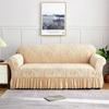 Cover With Skirt Elastic Elasticized Sofa Cover For Living Room1/2/3/4 Seat Armchair Cover Shape Home Furniture Couchcover Jacquard Living Sofa