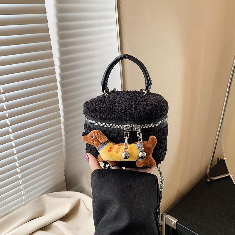 Nischen Lamm flauschige Tasche Damen neue Herbst- und Winter vielseitige Umhängetasche Mini flauschige Tasche