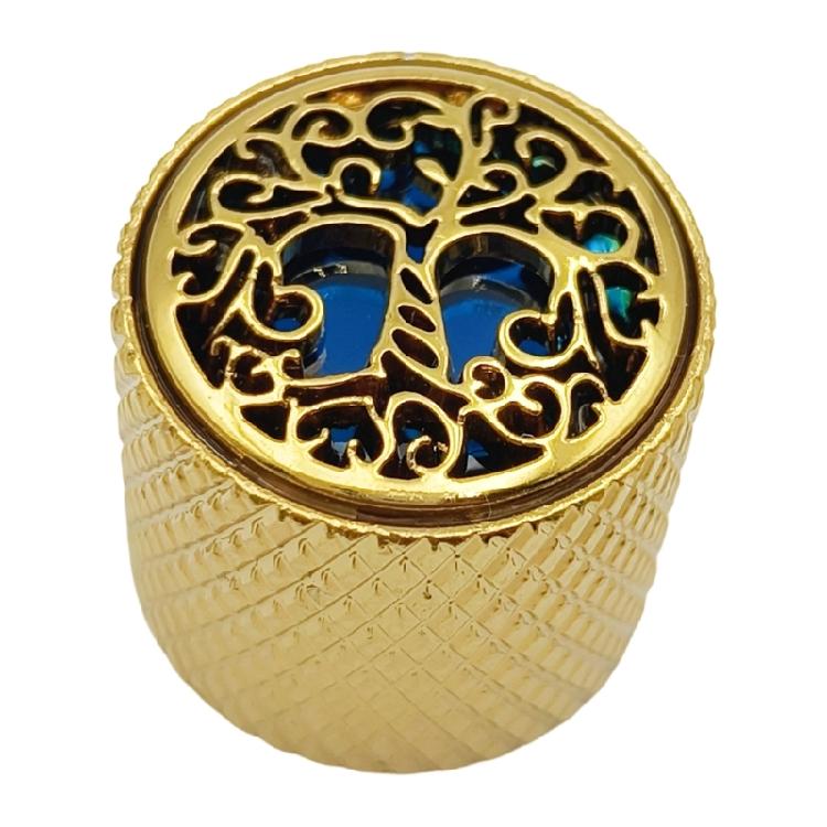 Tree Pattern Potentiometer Control Knob 6mm Shaft Hole Amplifier Knob Metal Electric Guitar Knobs Easy to Install