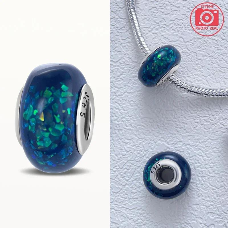 Coppereffervescence Murano Glass Original Colored Beads Fit Original Charm Bracelet Fine Jewelry Diy Giftsfor Women