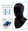 3mm Super Elastic Diving Cap with Shoulder Attachment for Cold Water Protection