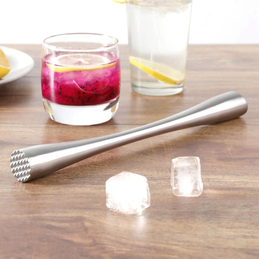 Bar Masher Stainless Steel Old Fashioned Mojito Muddler Cocktail Mixer Ice Crusher Stirrer Tool