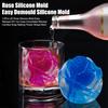 1/3Pcs 3D Rose Silicone Mold Easy Release DIY Ice Cube Chocolates Mousse Candles Soap Making Flower Shape Mold