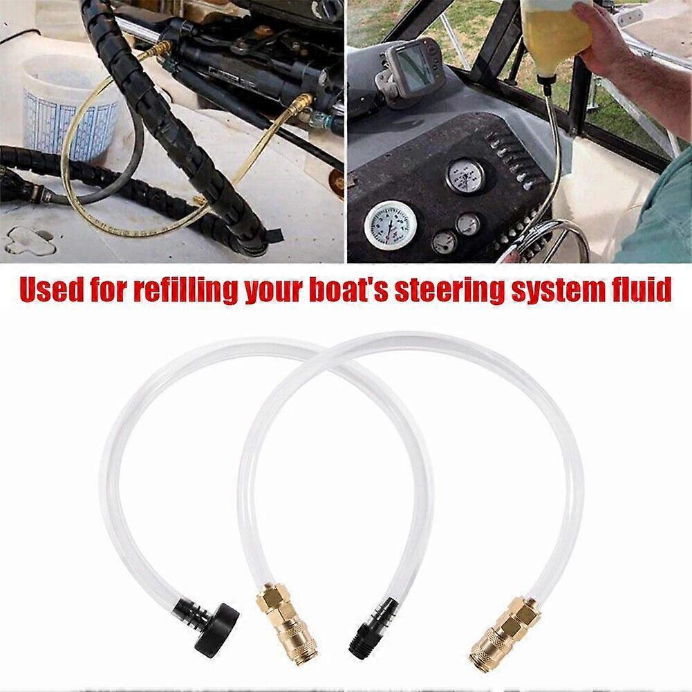 2Pcs Bleed Kit Filler Kit for Seastar Hydraulic Steering System Bridge Tube Hos