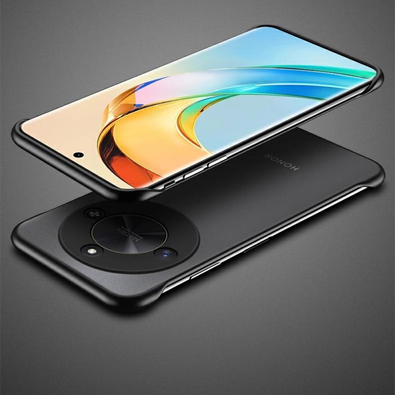 Frameless Phone Case for Honor X9C Smart X9 C Matte Hard PC Translucent Shockproof Bumper Ring Back Case for Honor X60 Pro X60i Borderless Cover