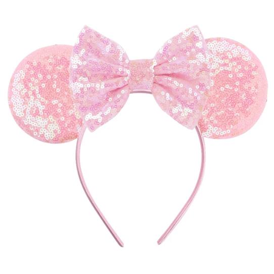 

Праздничные аксессуары для волос Фестиваль Мышиные ушки Ободки Бант Белоснежки Блестящие ободки Для детей Принцесса Заколки для волос Size fits all