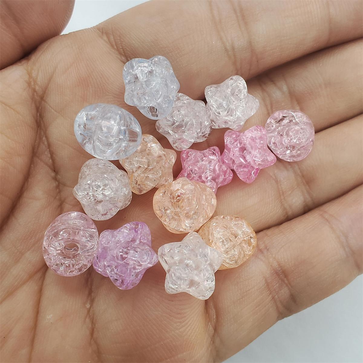 

100 шт. изготовление ювелирных изделий звездные бусины DIY фурнитура свободные бусины ручной работы бисер ожерелье браслет хрустальные бусины для изготовления разноцветный