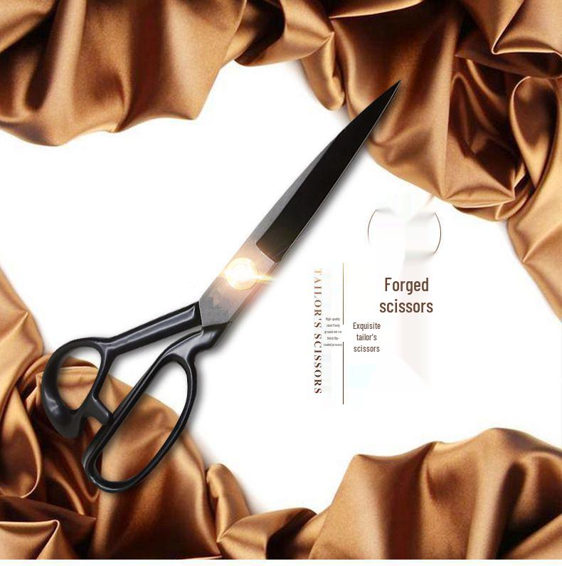 Handmade Manganese Steel Tailor Scissors - Large Household Fabric & Clothing Cutting Scissors