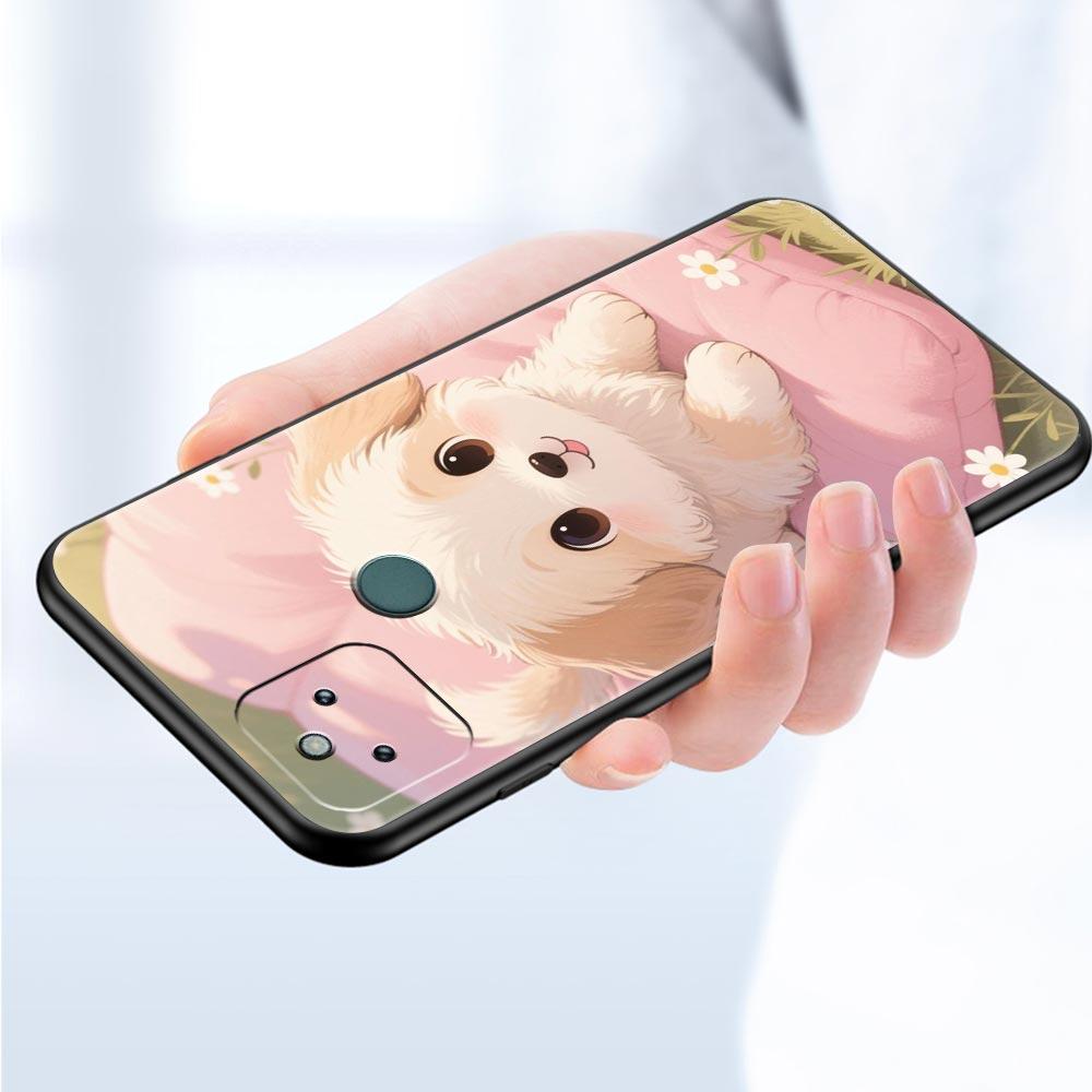 Cute Little Dog Phone Case Cover for Google Pixel 10 9 8 7 6 9A 8A 7A 6A Pro Shockproof Soft TPU 9 Pro XL Shell Capas Fundas Bag