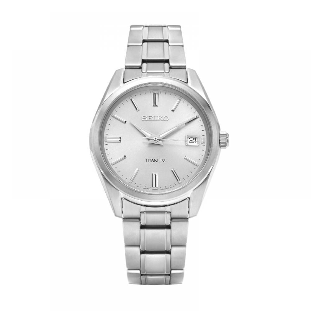 Seiko Sur369p1 Классические аналоговые мужские часы из титана