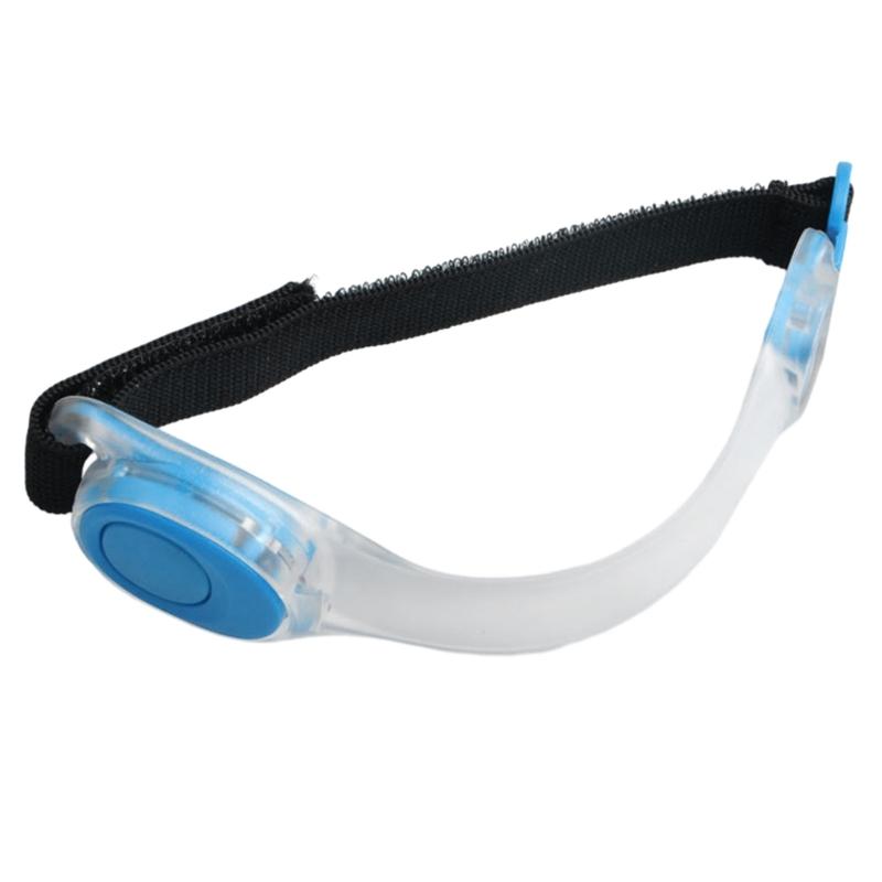 LED Light Up Armband Reflective Adjustable Wearable Silicone Running Belt Strap