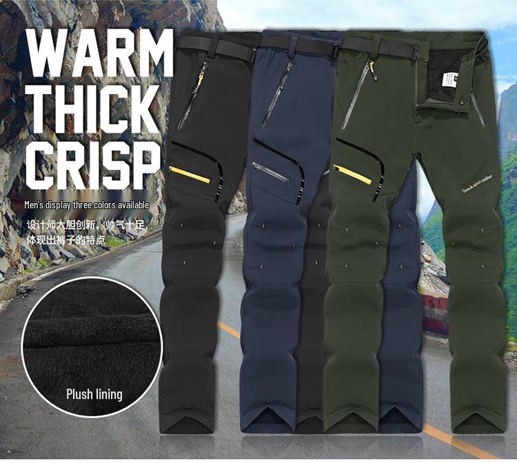 Pantalones de Esquí Softshell con Forro Polar Impermeables, Transpirables y Suaves para Hombre y Mujer - Calidez y Comodidad Otoño/Invierno