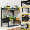 Kitchen Sink Rack, Dish Drying Rack, Adjustable Width Multi-Functional Large-Capacity Kitchen Organizer