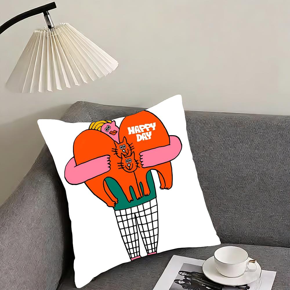 Such a Warm Hug Creativity Cushion Cover Reversible Plush Pillow Cover – For Car, Sofa, Bedroom, Perfect As a Gift.