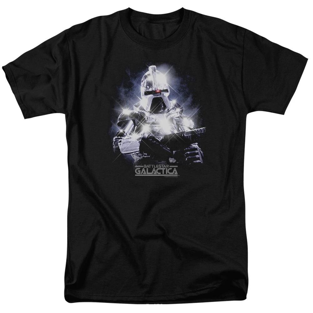 Battlestar Galactica - 35th Anniversary Cylon - Adult Unisex T-Shirt - Black XXXXL