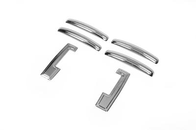 Handle Pads (4 Pcs, Stainless Steel) OmsaLine - Italian Stainless Steel for Dacia Dokker 2013-2022